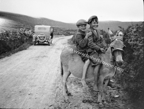 CHILDREN ON DONKEY